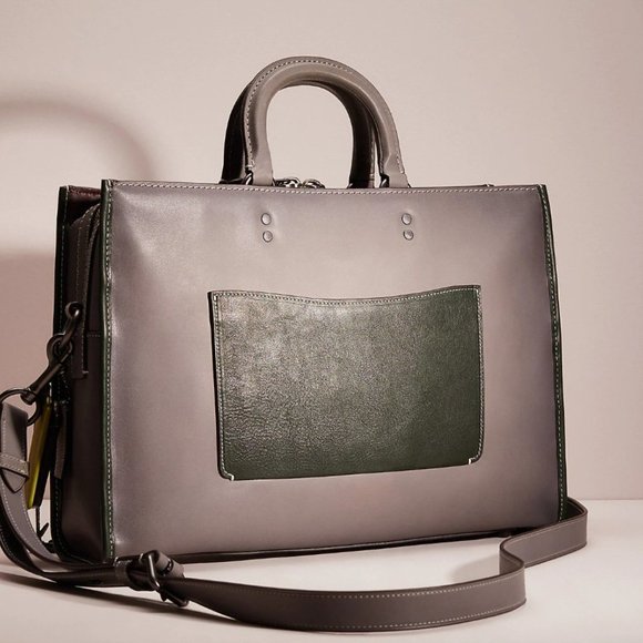 Coach Rexy Dinosaur XL Extra Large Rogue Brief Crossbody Handbag bag Patch Dino - Picture 4 of 15